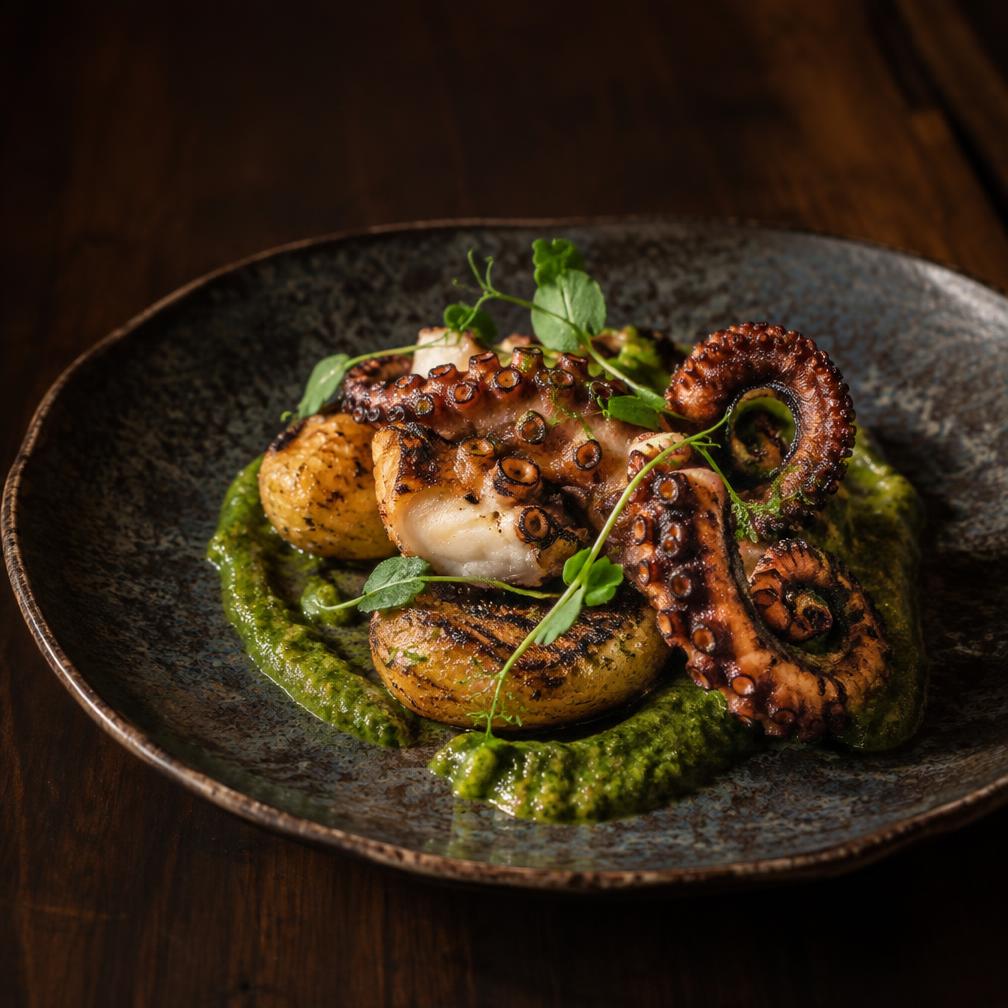 Pulpo a la brasa